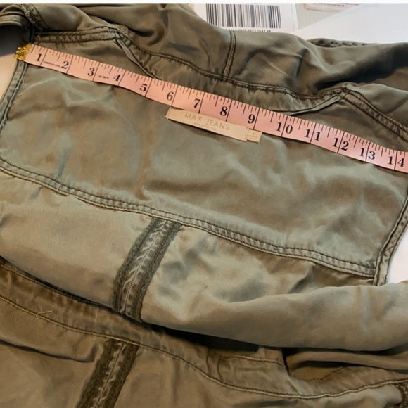 Max Jeans Utility Vest Army Green Size S - Picture 7 of 12